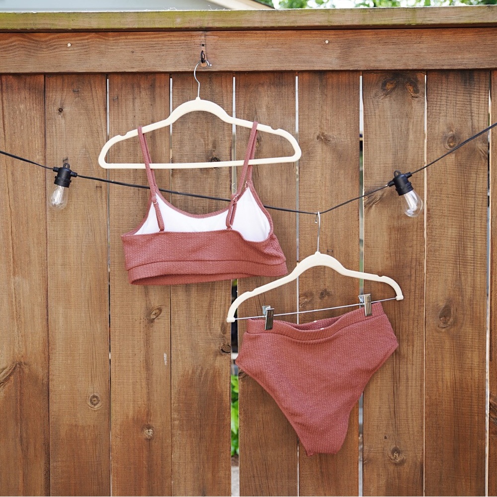 SOLD* Ribbed Redwood Bikini Set - Picture 2 of 6